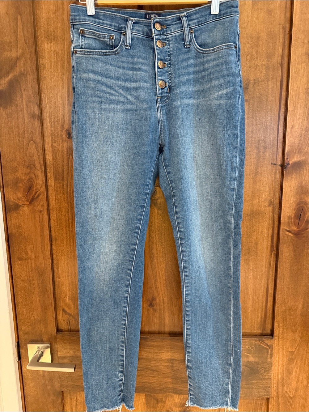 J. Crew High-Rise Skinny Jeans button fly